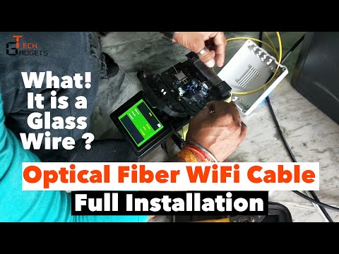 Excitel Optical Fiber Wifi | Fiber Cable कैसे लगाई जाती है | Installation of Optical Fiber Cable.