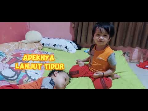 video lucu gangguin adek tidur