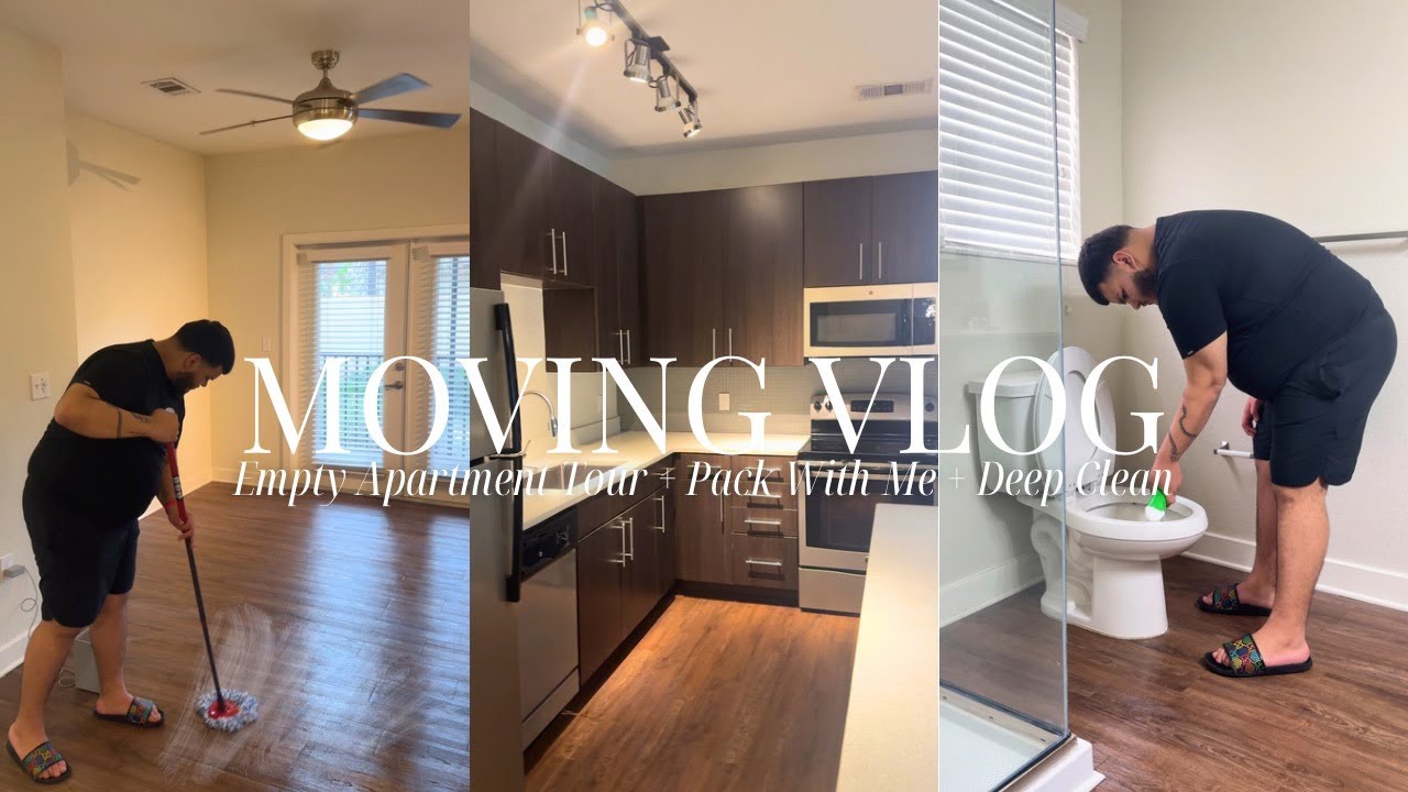MOVING VLOG ☆ EMPTY LUXURY APARTMENT TOUR + PACK W/ ME + DEEP CLEAN ...