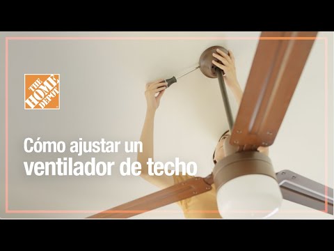 Cómo ajustar un abanico de techo | Ventilación y calefacción | The Home  Depot Mx - YouTube
