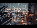 Winter Balcony Ambience with Relaxing Jazz Music 94