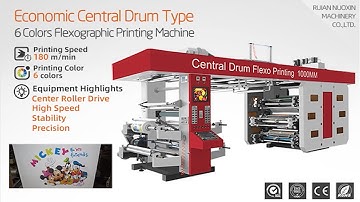 CI Flexo Printer Roll Film Printing Machine High Speed Cheap Price 2 4 6 Color