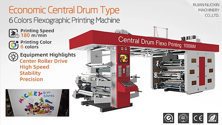 CI Flexo Printer Roll Film Printing Machine High Speed Cheap Price 2 4 6 Color