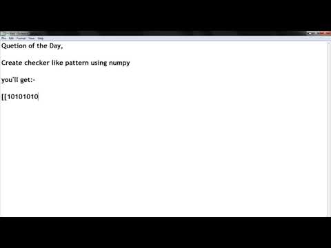 Question of the Day (Checker board Pattern) Assignment - 1