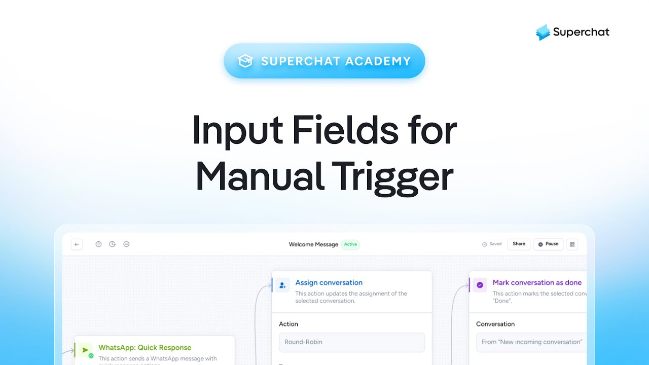 Input Fields for Manual Trigger - YouTube