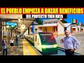 🇲🇽MIRA: El pueblo esta feliz empieza a ver los primeros beneficios del Tren Maya en sus pueblos.