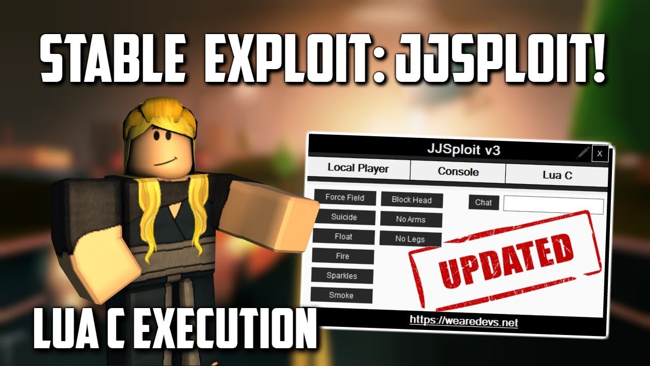 Very Stable New Roblox Exploit Jjsploit Patched Lua C Execution 30 Cmds Giveaway Winners Youtube - new jjsploit v4 new roblox exploit new