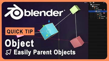 How To Parent Objects Together | Blender | Quick Tip