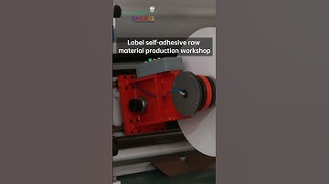 Label self-adhesive raw material production workshop #label #quality  #material #factory #workshop