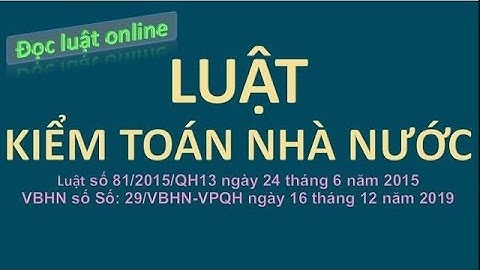 Các văn bản quy phaạm pháp luật về kiểm toán