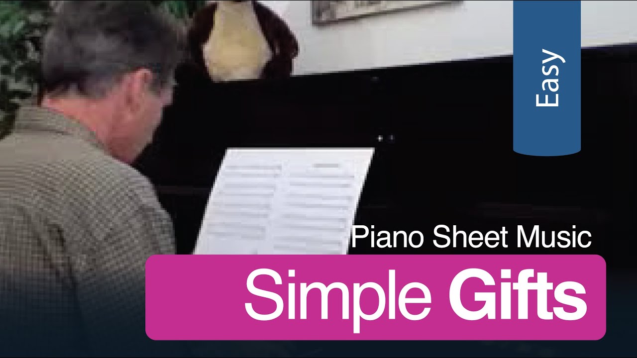 Free Piano Arrangement Sheet Music - Simple Gifts. Easy Level