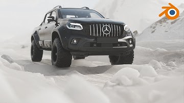 Blender 4 realistic car animation with snow | Full beginner tutorial teaser