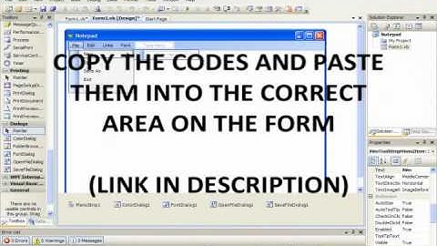 Visual Basic 2008 - How To Make A Notepad