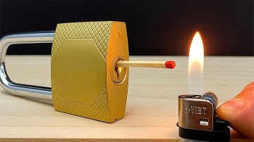 How I Open Any Lock in 30 Seconds Using Just One Matchstick