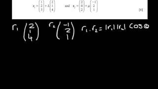 C4 Jan 2012 Q2(vectors)