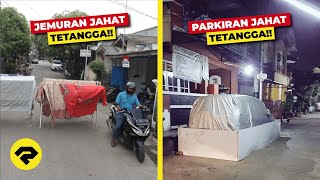 BIKIN GERAM!! JALAN UMUM DISULAP JADI LAHAN PRIBADI!! INI AKSI TETANGGA MERESAHKAN!!