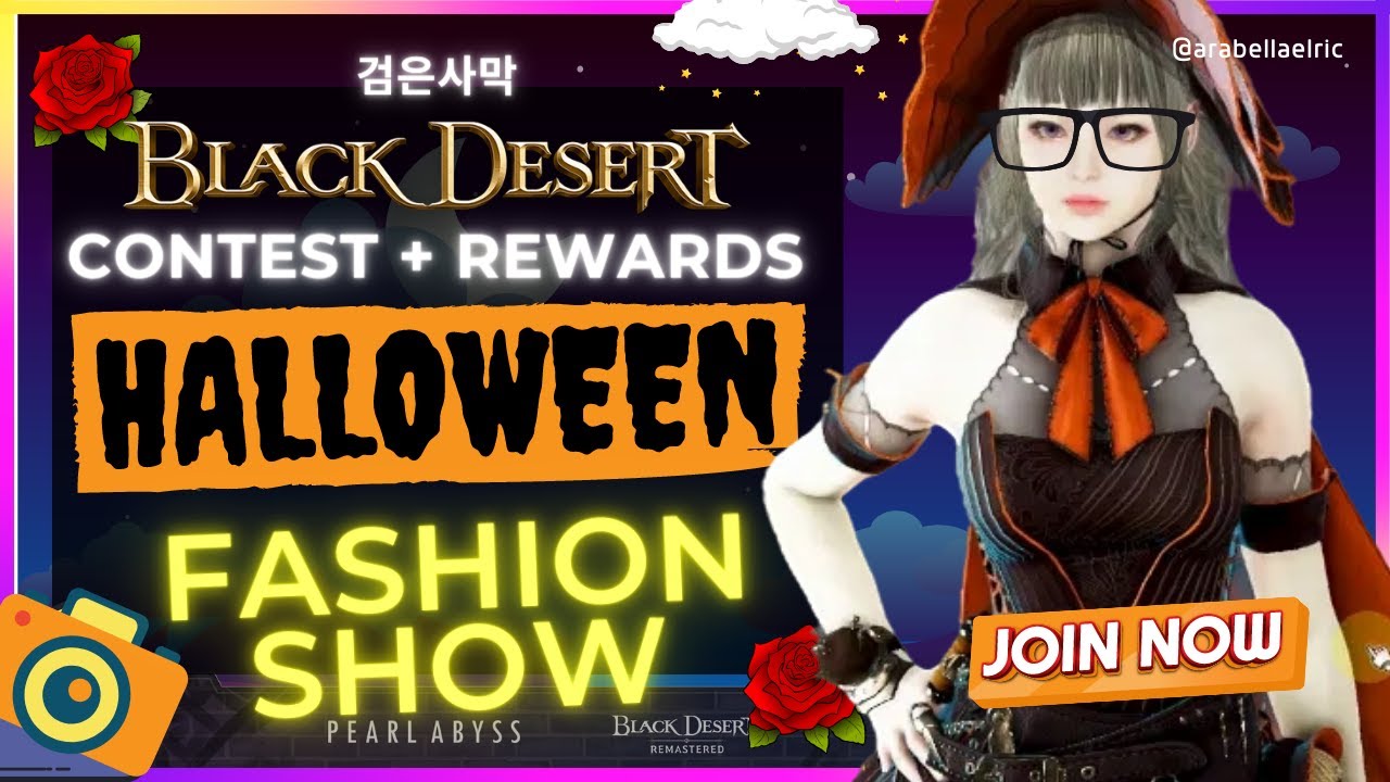 BLACK DESERT ONLINE Halloween Fashion Show 2022 with GM's 🌼 Arabella