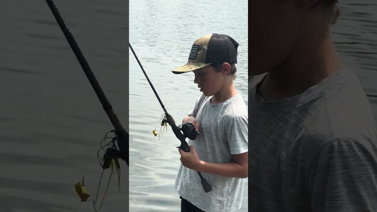 Pond bass fishing #bassproshop #6thsense