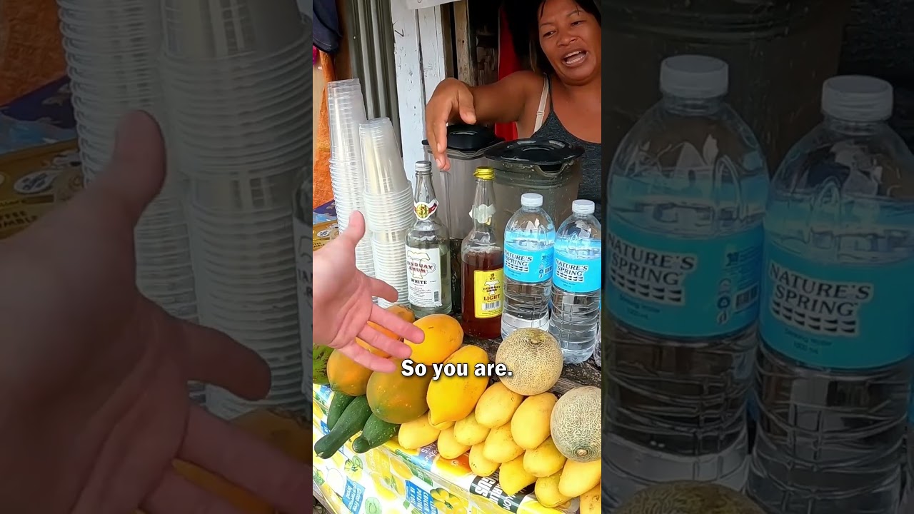 Friendly Fruit Smoothie Vendor in Bohol, Philippines 🇵🇭