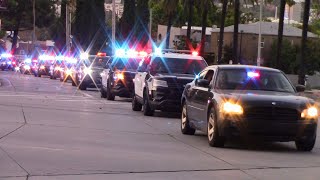 Police Officers and Firefighters Give a Shout Out to the Medical Workers at CedarsSinai Hospital