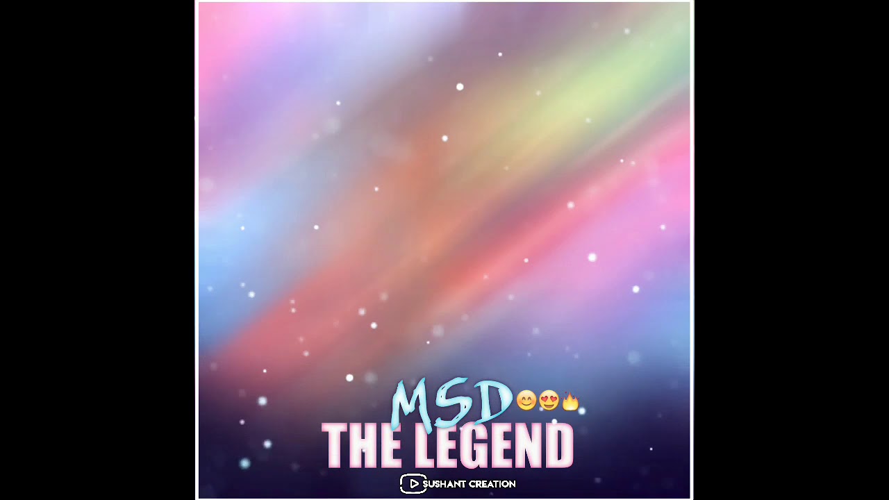 MS Dhoni ❤️ The Legend Whatsapp Status 😎 || Alight Motion Editing || Sushant Creation