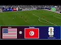 USA Vs Tunisia | World Cup 2026 Matchday | PES 21 Simulation