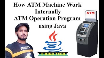ATM Machine Operation Using Java | Learn Java Program for Beginner