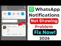 WhatsApp Notification Problem Fix | Notifications Not Showing | WhatsApp Notification Not Working