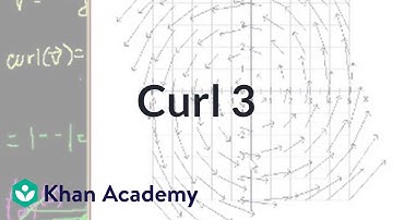 Curl 3 | Partial derivatives, gradient, divergence, curl | Multivariable Calculus | Khan Academy