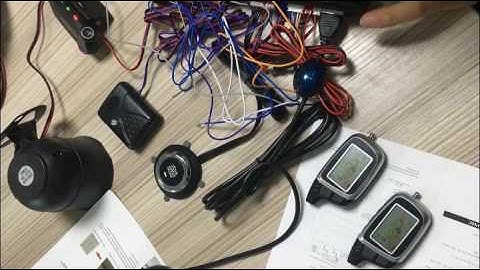 cardot 2 way car alarm security system product composition introduction