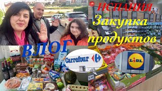 VLOG: ЗАКУПКА ПРОДУКТОВ В CARREFOUR / LIDL/ ЦЕНЫ НА ПРОДУКТЫ В ИСПАНИИ