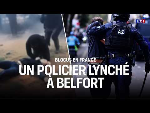 "Unbearable footage": police officer lynched on the ground in Belfort｜LCI