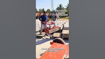 Cement Bricks Clamping and Loader Machine #constructionequipment #construction #cementbricks