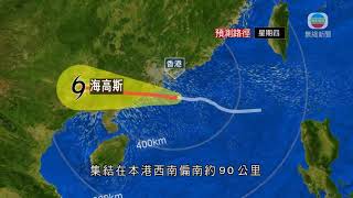 香港新聞 天文台改發九號信號 本港風勢會進一步加強 - 20200819 - TVB News