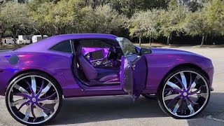 Chevy Camaro On Big Wheels