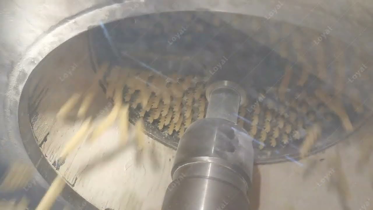 Precision Cutting on Our Macaroni Line