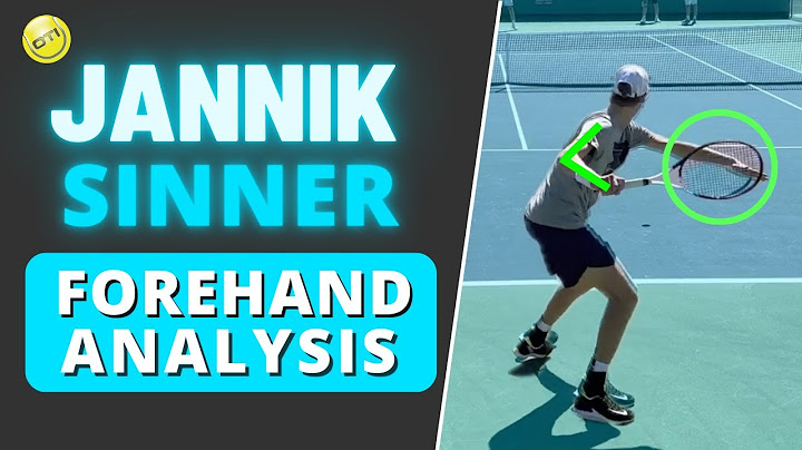 Jannik Sinner Forehand Analysis - The Secret To HUGE Power!