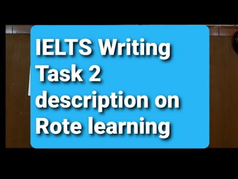 ielts essay on rote learning