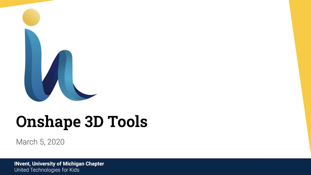 INvent Academy: OnShape 3D CAD Tools