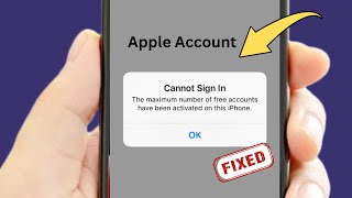 How to Fix Cannot Sign In Maximum Number of Free Accounts Have Been Activated Error in iPhone Wealth