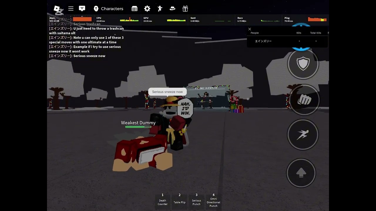 How to do serious sneeze, serious slap and serious trashcan in the strongest battlegrounds