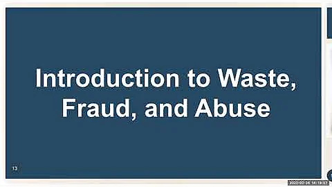 Preventing Improper Payments: Waste, Fraud and Abuse