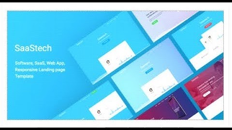 Saastech - Software Saas App Responsive Template | Themeforest Download
