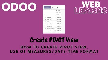 How to create pivot view in Odoo | Analytic View | Odoo advance view tutorial