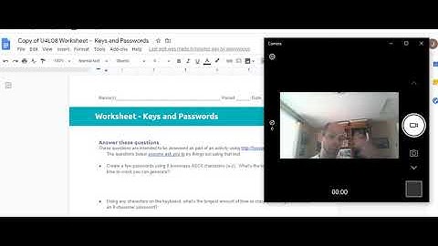 Lesson 8 Part 2: Keys and Passwords