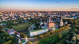 Walking in Ryazan, Russia (Founded in 1095). Kremlin with No Walls, Streets and more. LIVE!