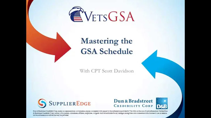 Mastering the GSA Schedule to Land Federal Contracts for Your Business - SupplierEdge Webinar