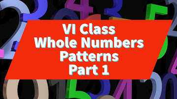 Whole Numbers - Class 6 || Patterns in Whole Numbers  ||A.P State New Syllabus