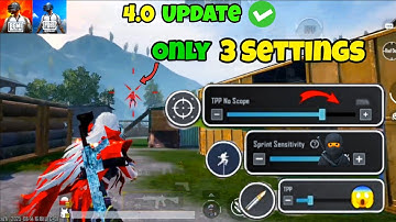 Only 3 Settings Matter for Headshots & Hip-Fire 🤯 | Best BGMI/PUBG Sensitivity 4.0 Update 🔥