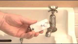 How to repair a leaking sink or bathtap spindle .
